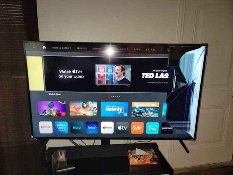 4. Majstori su vlasnicima kuće rekli da ne moraju pomicati namještaj, a kad su upalili televizor dočekao ih je ovaj prizor