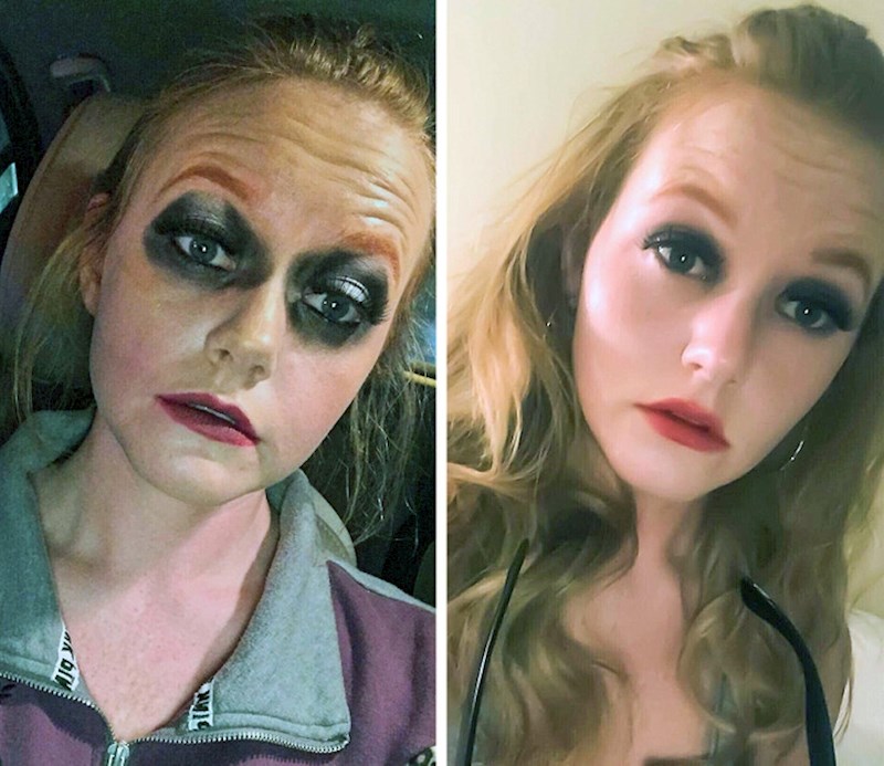 14. Htjela je gotičku šminku, možda su je preozbiljno shvatili...