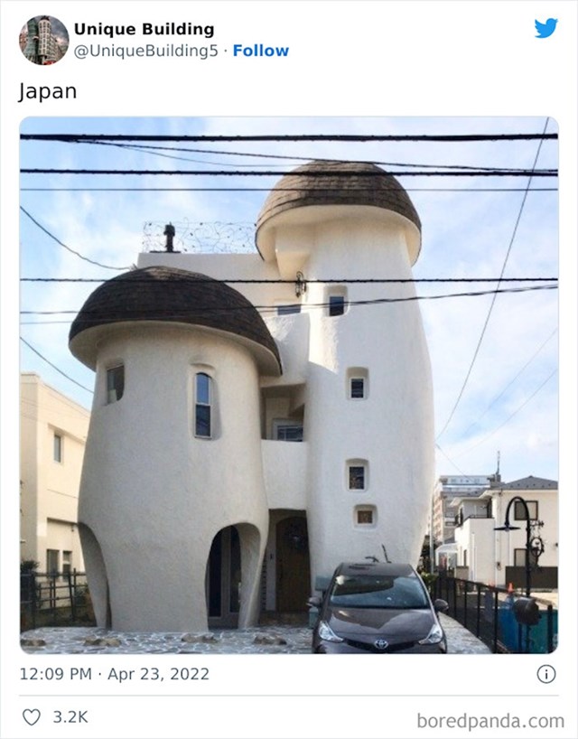 6. Zgrada u obliku gljiva u Japanu, izgleda baš slatko!