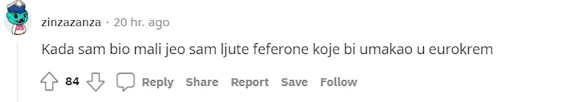 1. Žao nam je zbog tvog želuca