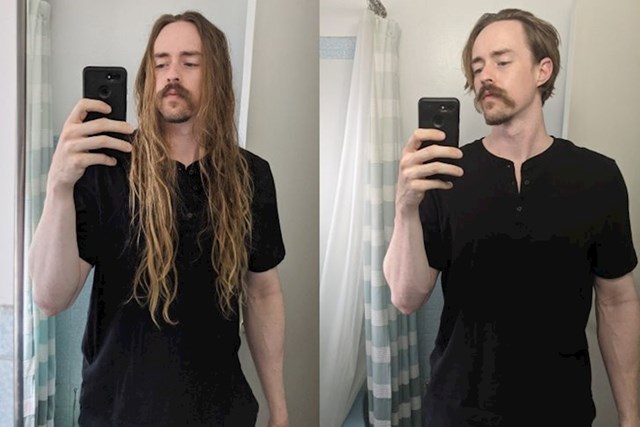 18. Šest godina je puštao kosu i odlučio da je vrijeme za šišanje, rezultat je wow!