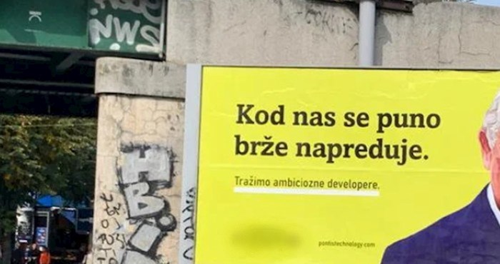 U Zagrebu je osvanula urnebesna reklama, nećete vjerovati koga su stavili na plakat