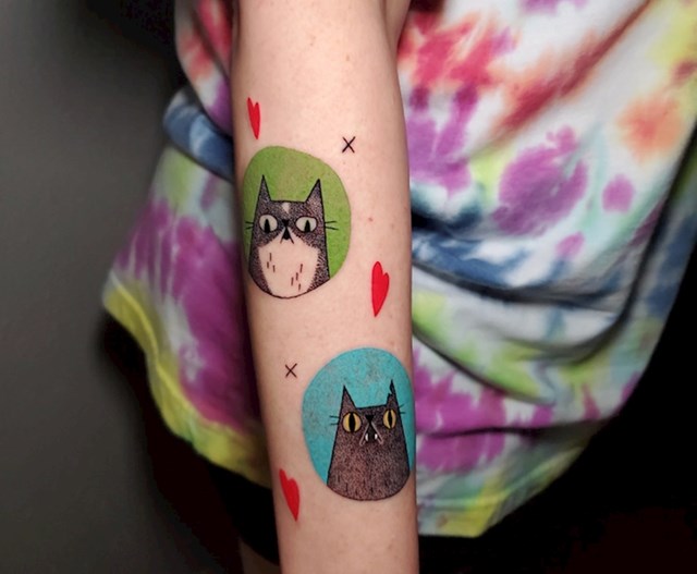 Vlasnica je odlučila tetovirati svoje dvije mačke. Kakav neobičan dizajn!