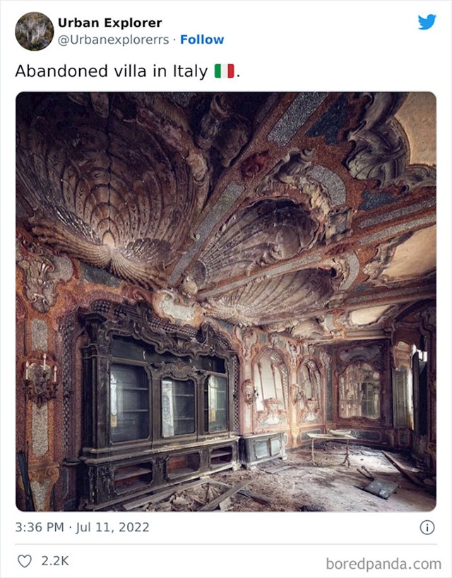 22. Napuštena vila u Italiji, kakvi detalji!