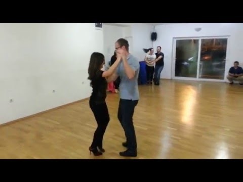 Chick and Guy dancing Bachata
