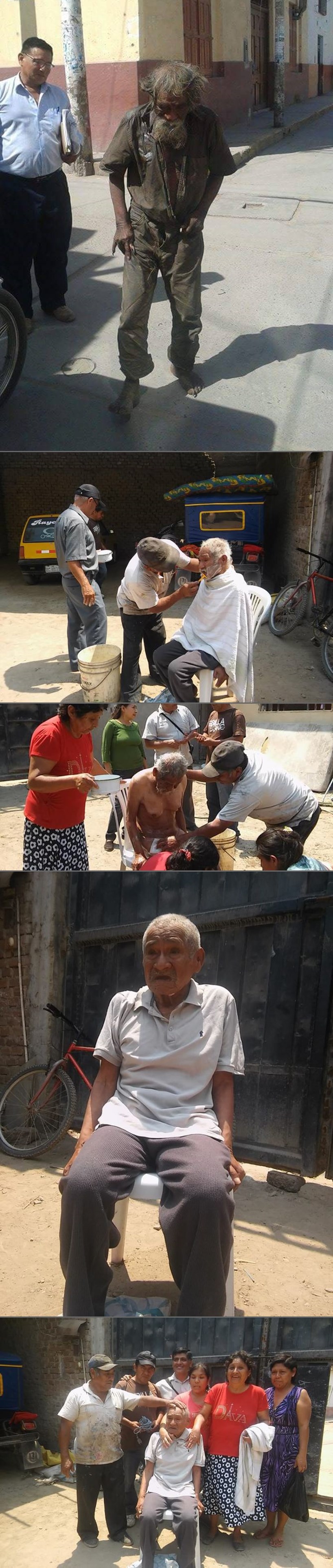 GALERIJA: Gradić spojio snage i organizirao čudesan makeover za starog beskućnika!