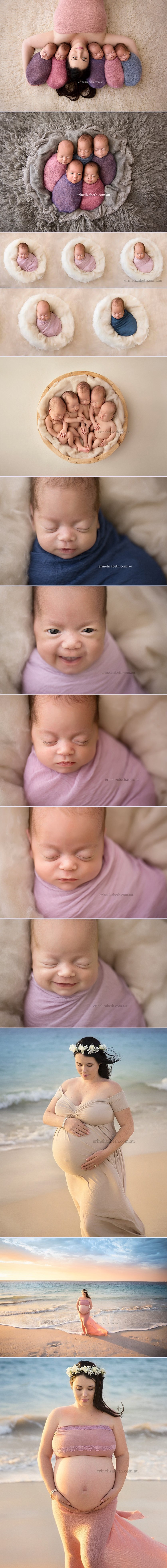 Najljepše nježno fotkanje mame i njenih majušnih pet bebica