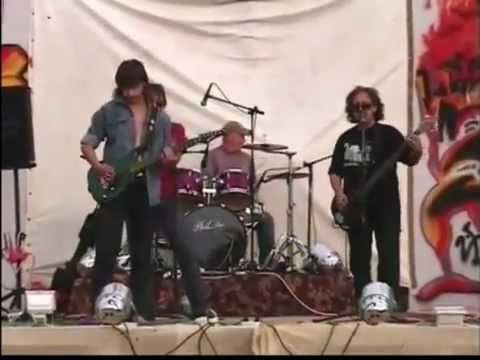 Epic rock group "Coliseum" with solo-guitarist, whose hands growing from ass .