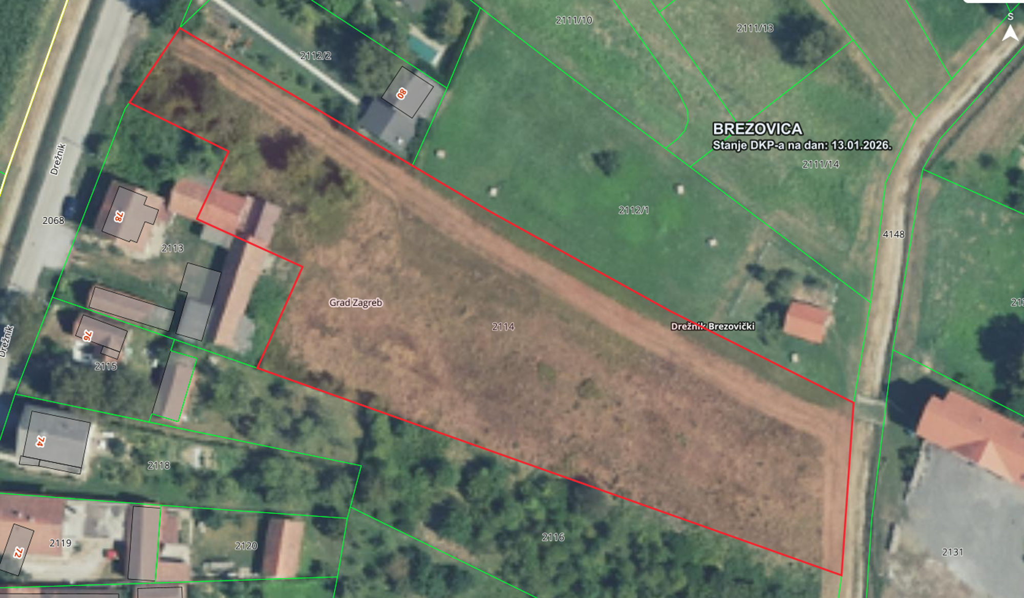 Građevinsko zemljište Brezovica Drežnik 4977 m2 - 350000 eur