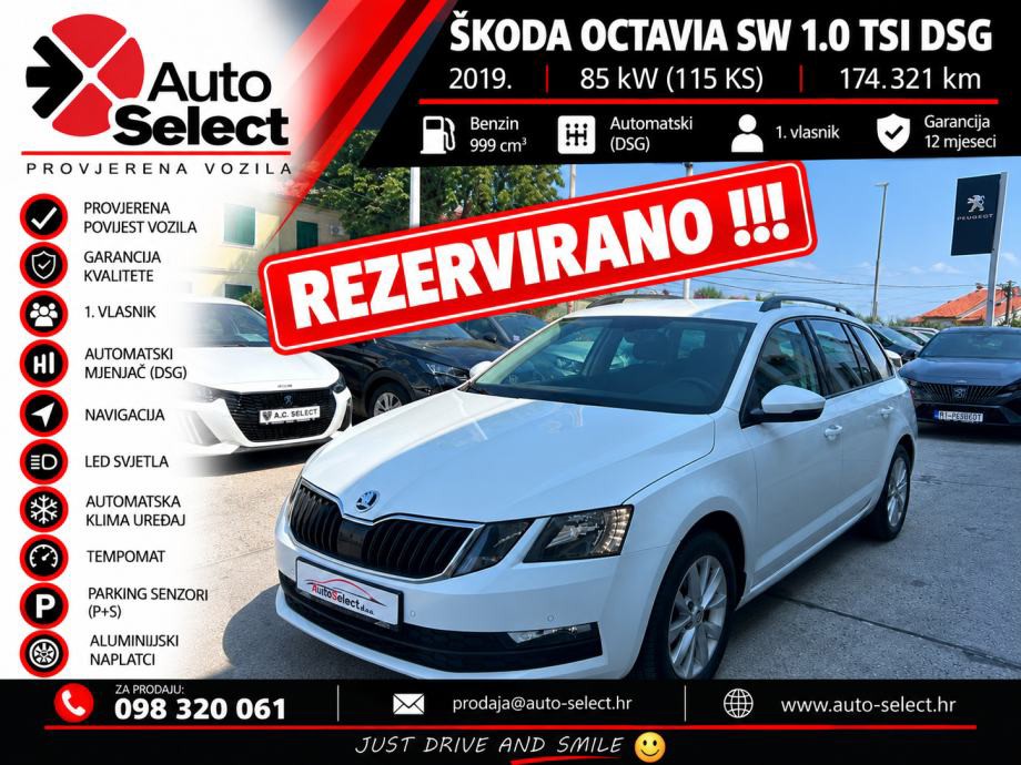 Škoda Octavia SW DSG - 2019 - NAVI - LED - SERVIS - REZERVIRANA ✅