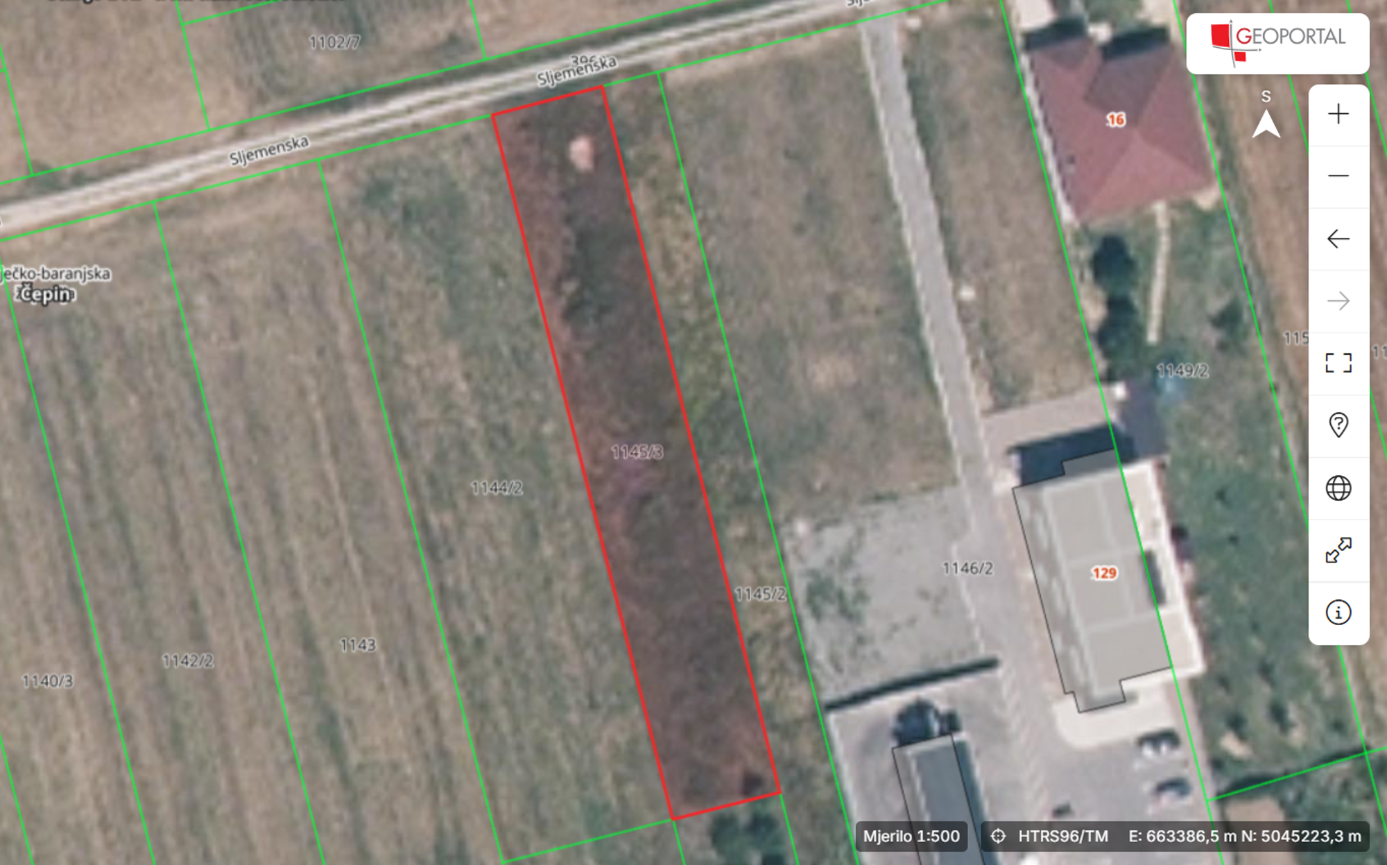 Čepin – Zelenkrov | 985 m² | Projekt + građevinska dozvola | Plaćen komunalni doprinos