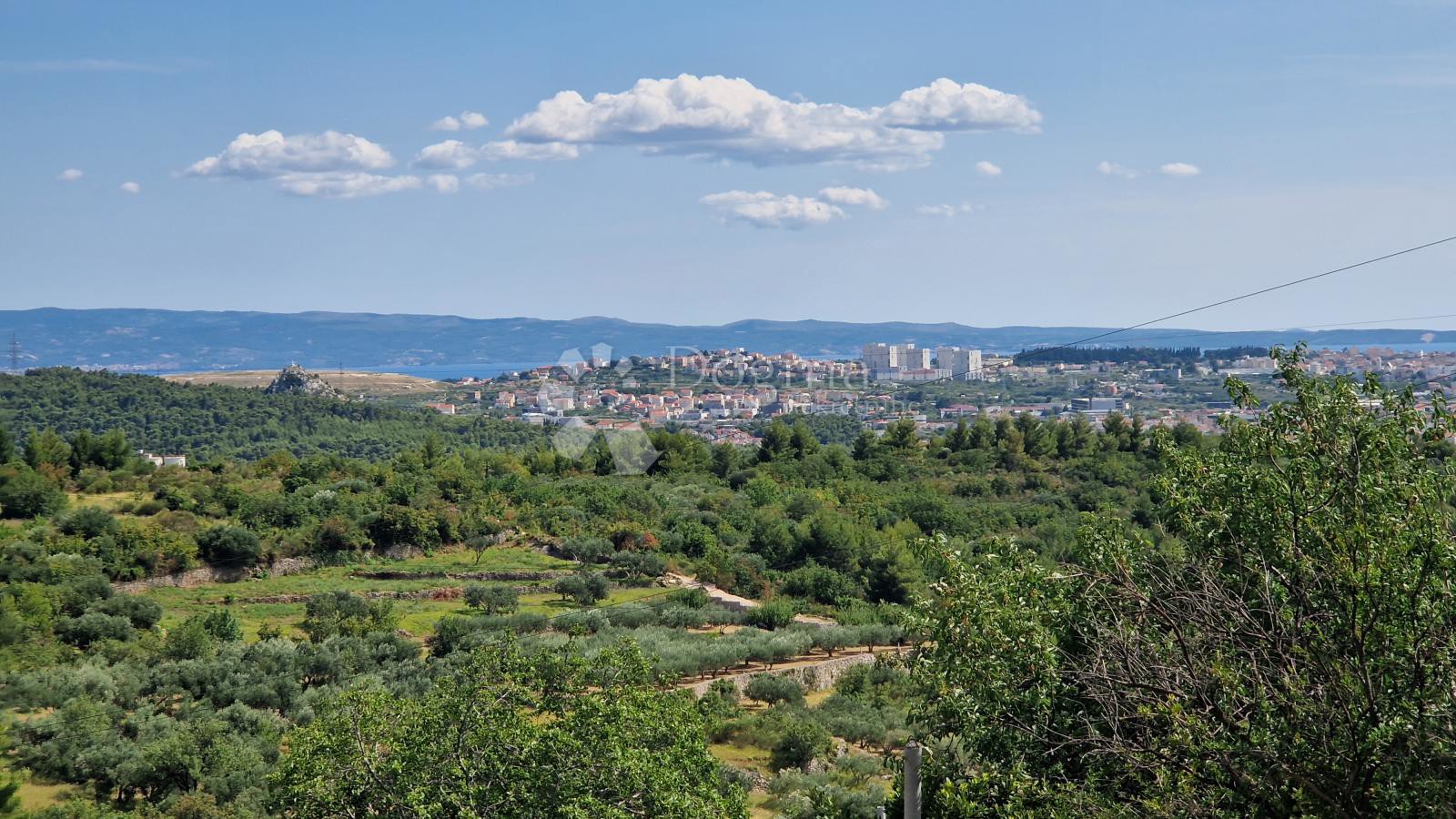 Građevinsko zemljište, Klis, pogled na Split i more