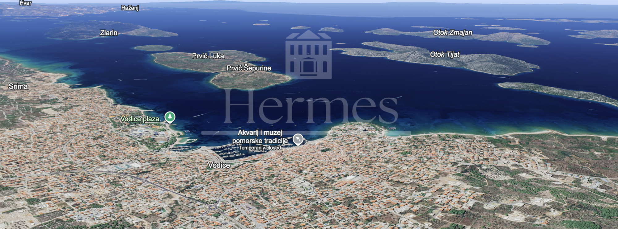GRAÐEVINSKO ZEMLJIŠTE S POGLEDOM NA MORE, VODICE